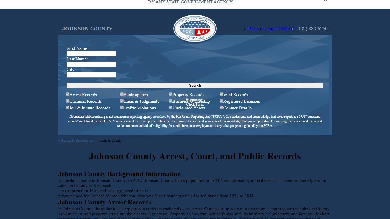 Johnson County Arrest, Court, and Public Records